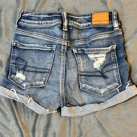 American Eagle Outfitters Blue Distressed Jean Shorts
#1068 - Picture 8 of 8